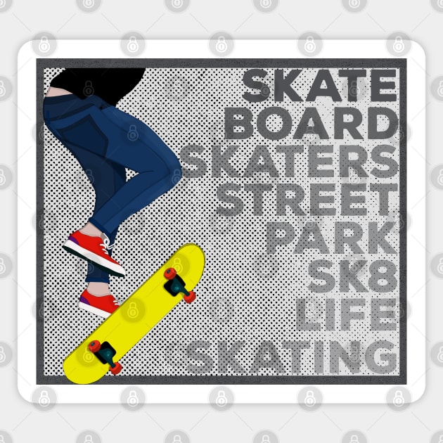 Street Skateboarding Skate Sk8 Life Skating Sticker by DiegoCarvalho